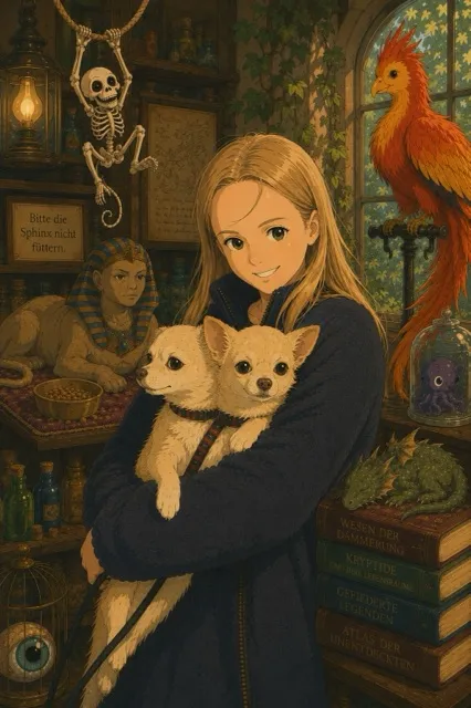 Amelie, Bestiendompteurin — KI-illustriertes Porträt